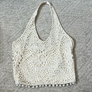 Crochet halter croptop